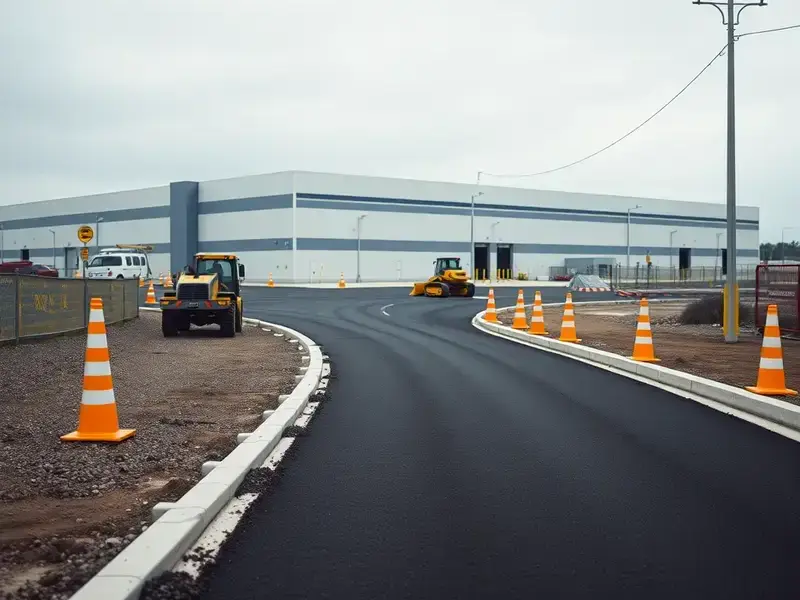 工業団地アクセス道路